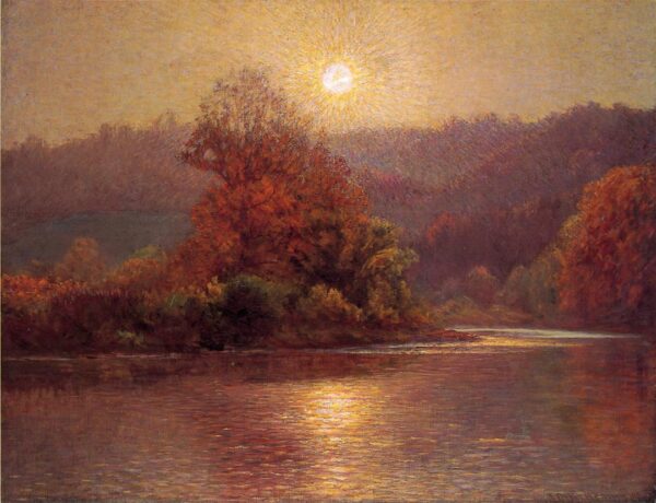 The-Closing-of-an-Autumn-Day-1901 by John Ottis Adams, hand-painted oil painting reproduction