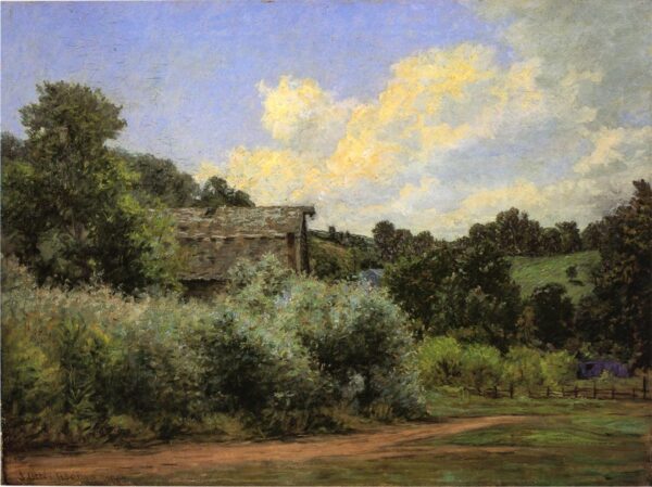 The-Grist-Mill-1902 by John Ottis Adams, hand-painted oil painting reproduction