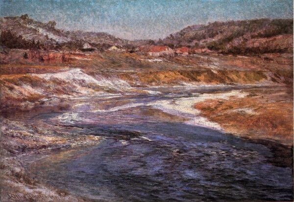 The-Wane-of-Winter-1901 by John Ottis Adams, hand-painted oil painting reproduction