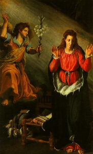 The Annunciation by Alessandro Allori, hand-painted oil painting reproduction