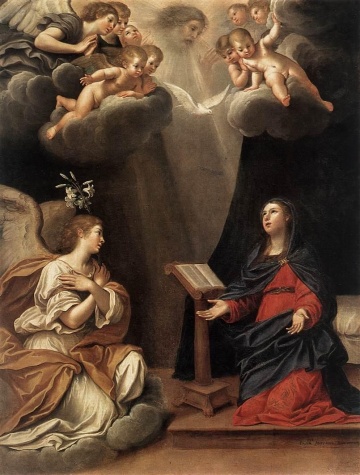 The Annunciation by Francesco Albani, hand-painted oil reproduction