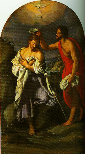 The Baptism of Christ by Alessandro Allori, hand-painted oil reproduction