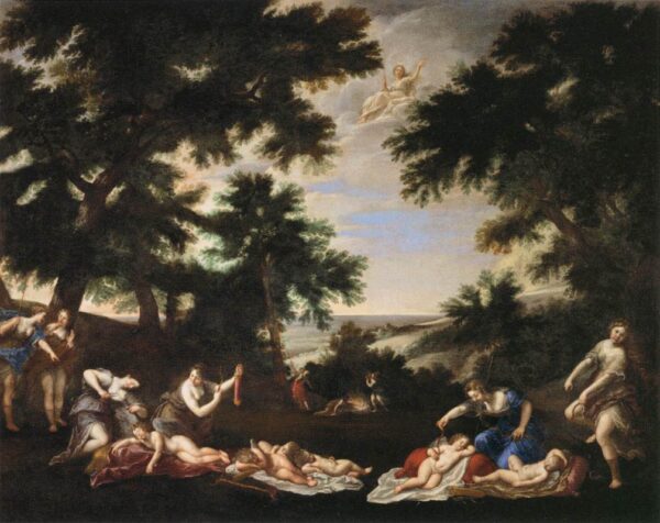 The Cupids Disarmed by Francesco Albani, hand-painted oil painting reproduction