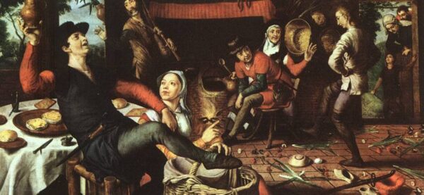 The Egg Dance 1557 by Pieter Aertsen, hand-painted oil painting reproduction