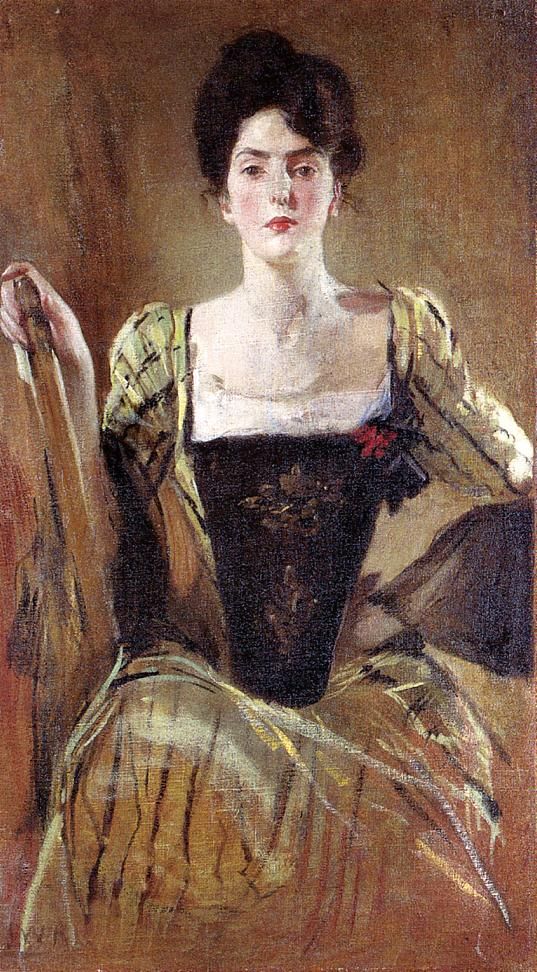 The Green Gown by John White Alexander, hand-painted oil reproduction