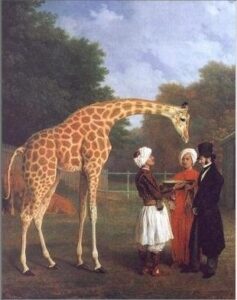The Nubian Giraffe by Jacques Laurent Agasse, hand-painted oil painting reproduction
