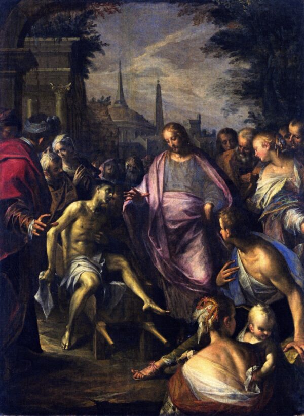 The Raising of the Widows Son of Niam by Hans von Aachen, hand-painted oil painting reproduction