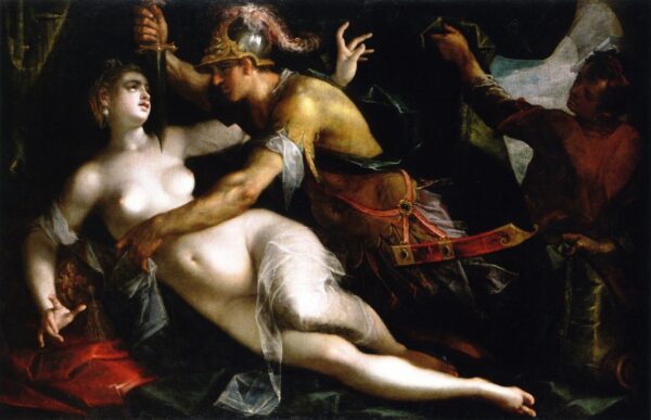 The Rape of Lucretia by Hans von Aachen, hand-painted oil painting reproduction