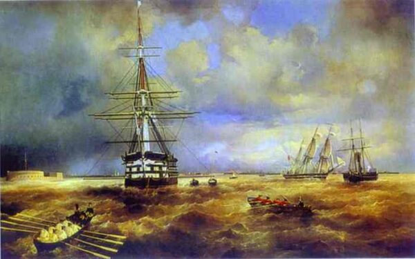 The Roads At Kronstadt by Ivan Aivazovsky, hand-painted oil painting reproduction
