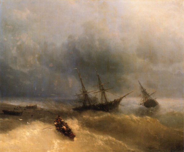 The Shipwreck by Ivan Aivazovsky, hand-painted oil painting reproduction
