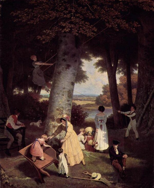 The playground by Jacques Laurent Agasse, hand-painted oil painting reproduction