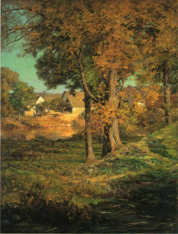 Thornberry-Pasture-Brooklyn-Indiana-1904 by John Ottis Adams, hand-painted oil painting reproduction