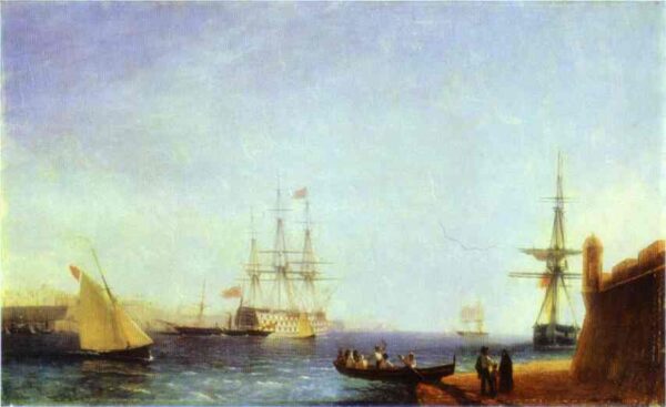 Valetto Harbour by Ivan Aivazovsky, hand-painted oil painting reproduction