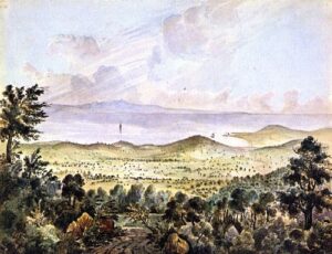 Valley of Montecito near Sta Barbara California by James Madison Alden, hand-painted oil painting reproduction