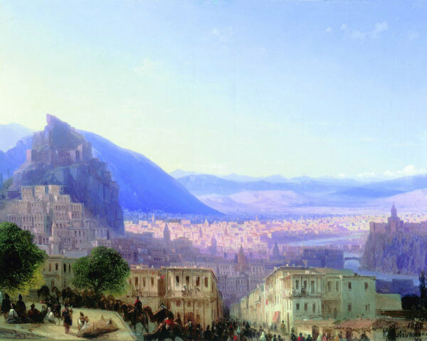 View of Tiflis by Ivan Aivazovsky, hand-painted oil reproduction