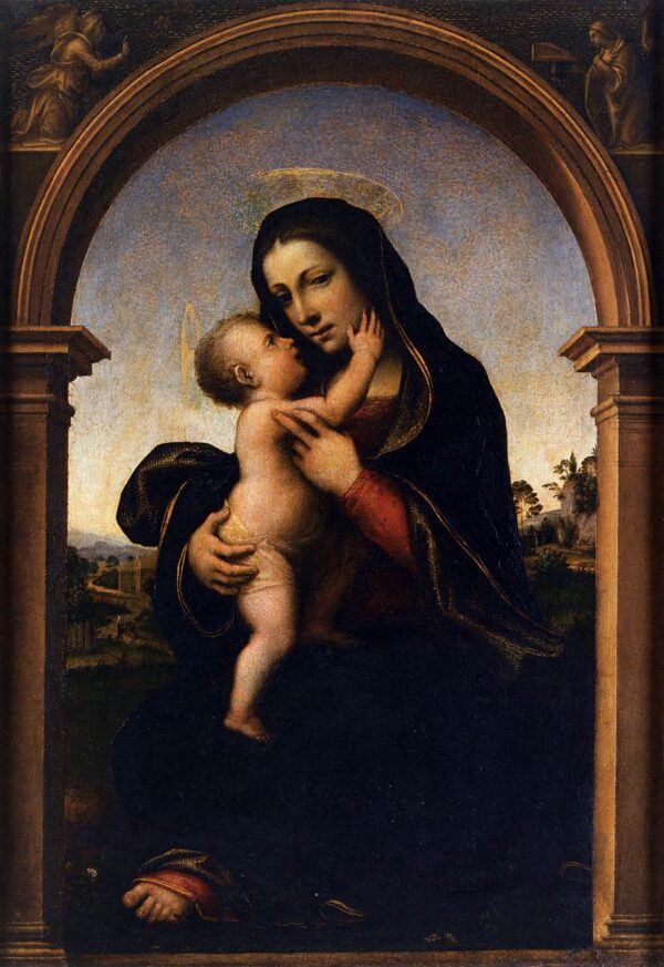 Virgin and Child by Mariotto Albertinelli, hand-painted oil painting reproduction