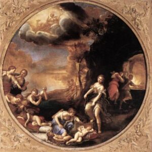 Winter by Francesco Albani, hand-painted oil painting reproduction