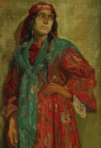 Woman by Eduardo Chicharro Aguera, hand-painted oil painting reproduction