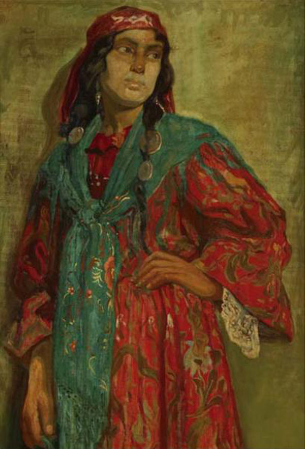 Woman by Eduardo Chicharro Aguera, hand-painted oil reproduction