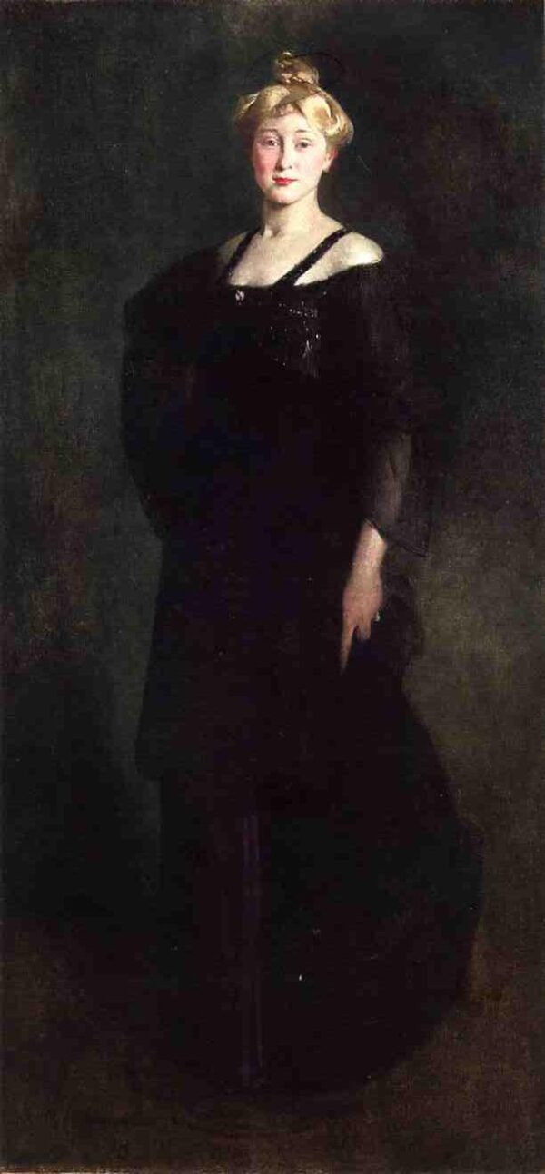 Woman in Black by John White Alexander, hand-painted oil reproduction