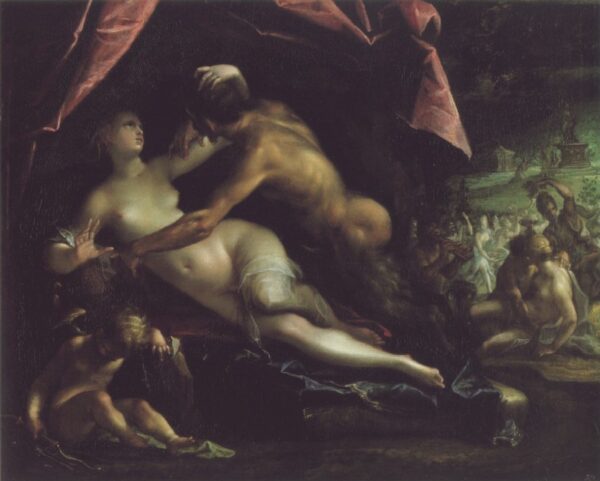pan-und-selene by Hans von Aachen, hand-painted oil painting reproduction