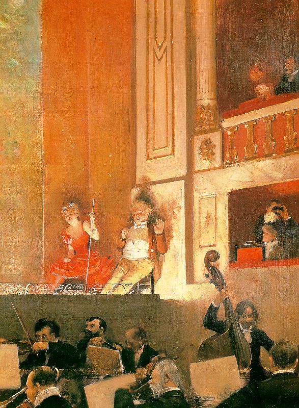 Representation at the Theatre des Varietes 1888 by Jean Béraud, hand-painted oil reproduction