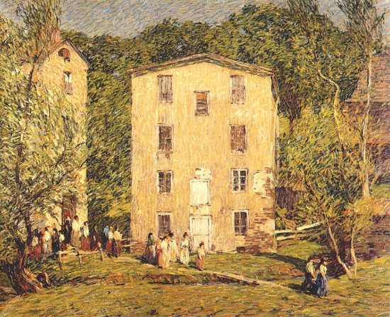 5 O’Clock by Robert Spencer, hand-painted oil reproduction