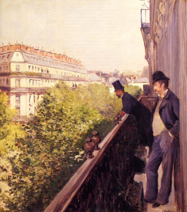 A Balcony by Gustave Caillebotte, hand-painted oil painting reproduction