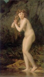 A Bathing Nude by Jules Joseph Lefebvre, hand-painted oil painting reproduction