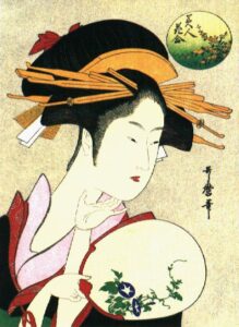 A Beauty by Kitagawa Utamaro, hand-painted oil painting reproduction