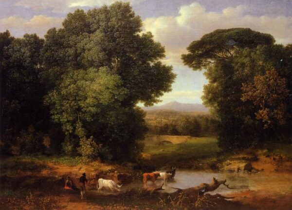A Bit of Roman Aqueduct by George Inness, hand-painted oil painting reproduction