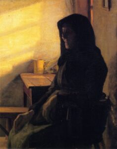 A Blind Woman in Her Room by Anna Ancher, hand-painted oil painting reproduction