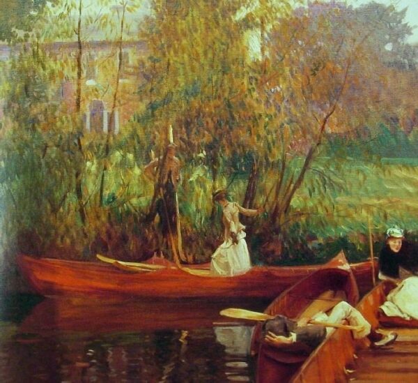 A Boating Party by John Singer Sargent, hand-painted oil painting reproduction