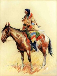 A Breed by Frederic Remington, hand-painted oil painting reproduction
