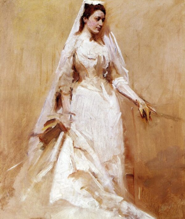 A Bride by Abbott Handerson Thayer, hand-painted oil painting reproduction