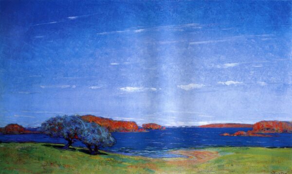 A Bright Sky with a Breeze 1910 by Arthur Wesley Dow, hand-painted oil painting reproduction