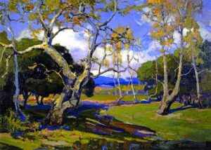 A California Woodland by Franz Bischoff, hand-painted oil painting reproduction
