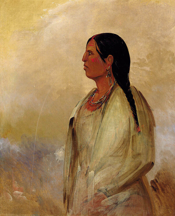 A Choctaw Woman by George Catlin, hand-painted oil painting reproduction