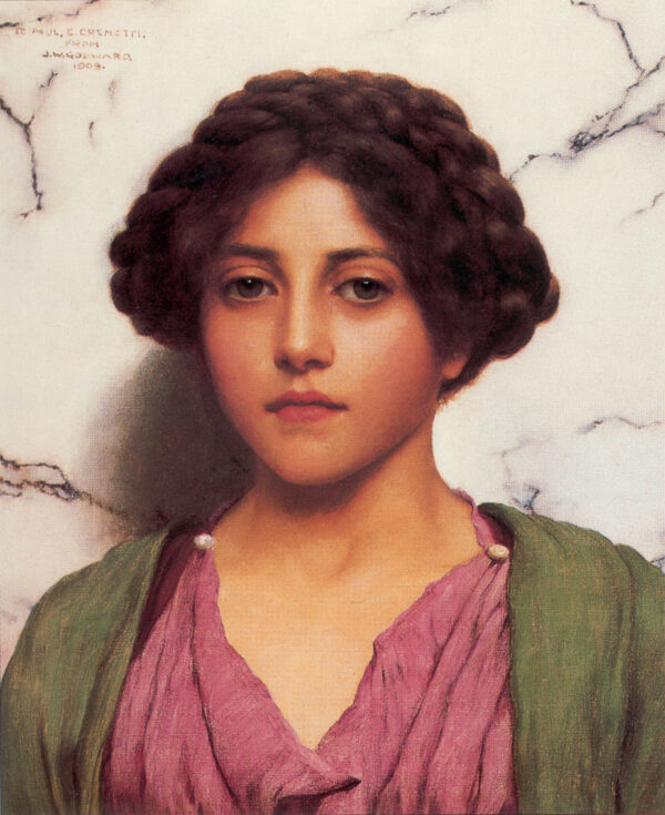 A Classical Beauty II by John William Godward, hand-painted oil painting reproduction