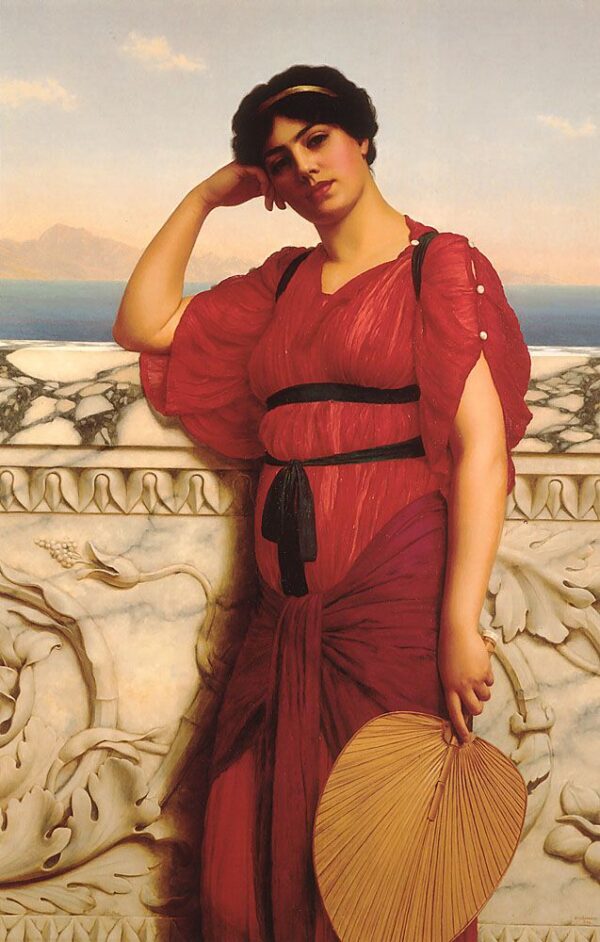 A Classical Lady IV by John William Godward, hand-painted oil painting reproduction
