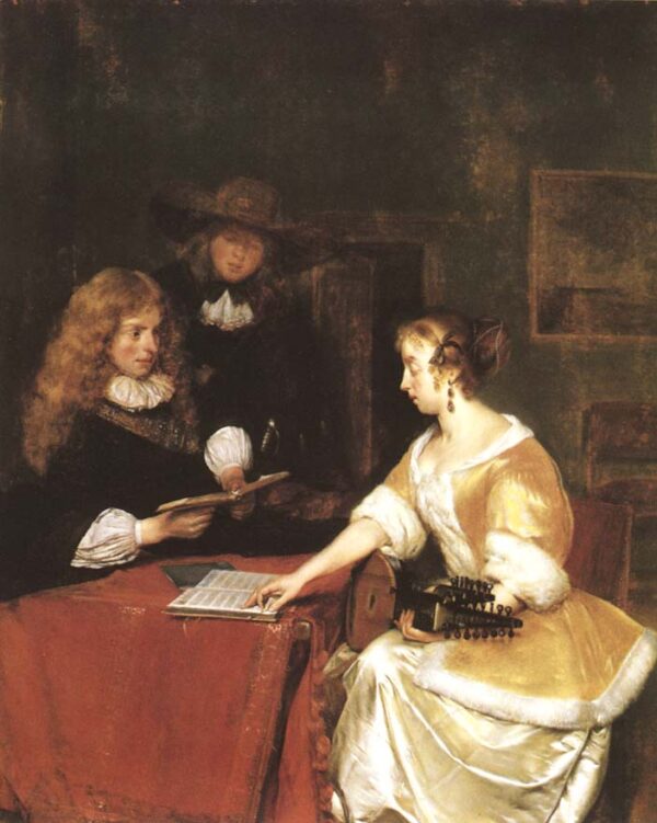 A Concert by Gerard ter Borch, hand-painted oil painting reproduction