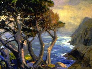 A Cool Fog Drifting by Franz Bischoff, hand-painted oil painting reproduction