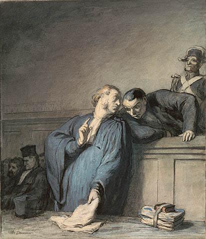 A Criminal Case by Honoré Daumier, hand-painted oil reproduction