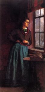 A Day Dream by Eastman Johnson, hand-painted oil painting reproduction