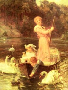 A Day On The River by Frederick Morgan, hand-painted oil painting reproduction
