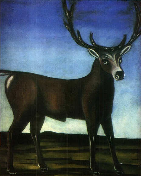 A Deer by Niko Pirosmani, hand-painted oil reproduction