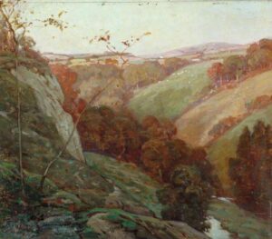 A Devon Valley by Benjamin Haughton, hand-painted oil painting reproduction