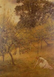 A Devonshire Orchard by John Collier, hand-painted oil painting reproduction