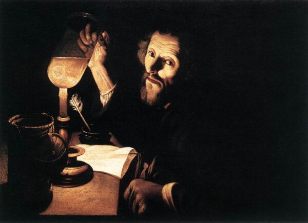 A Doctor Examining Urine by Trophime Bigot, hand-painted oil painting reproduction