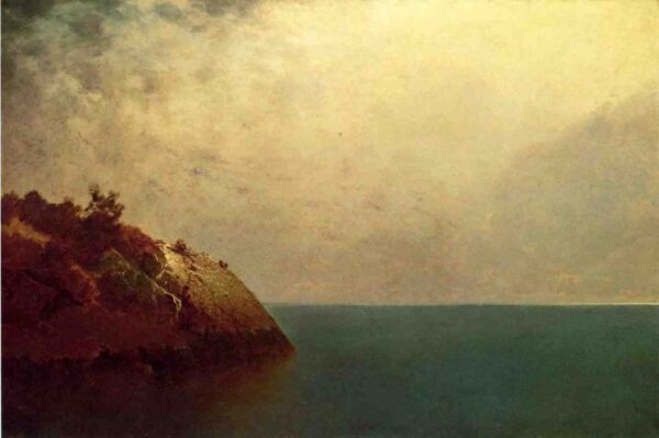 A Foggy Sky by John Frederick Kensett, hand-painted oil painting reproduction